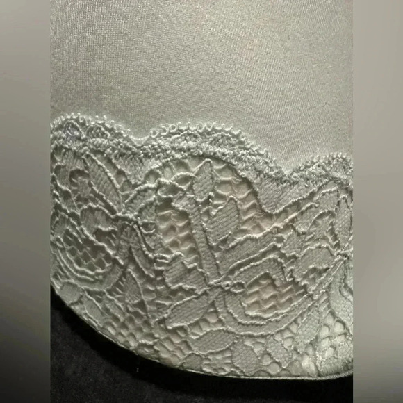 Victoria’s Secret lined removable straps lace detail mint green 34DD bra curvy - Picture 2 of 7